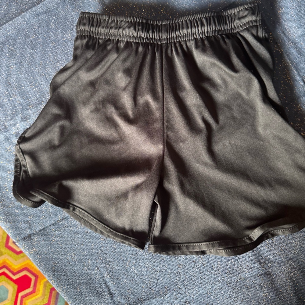 Alleson athletics Sportswear Black Athletic Shorts with Elastic Waistband